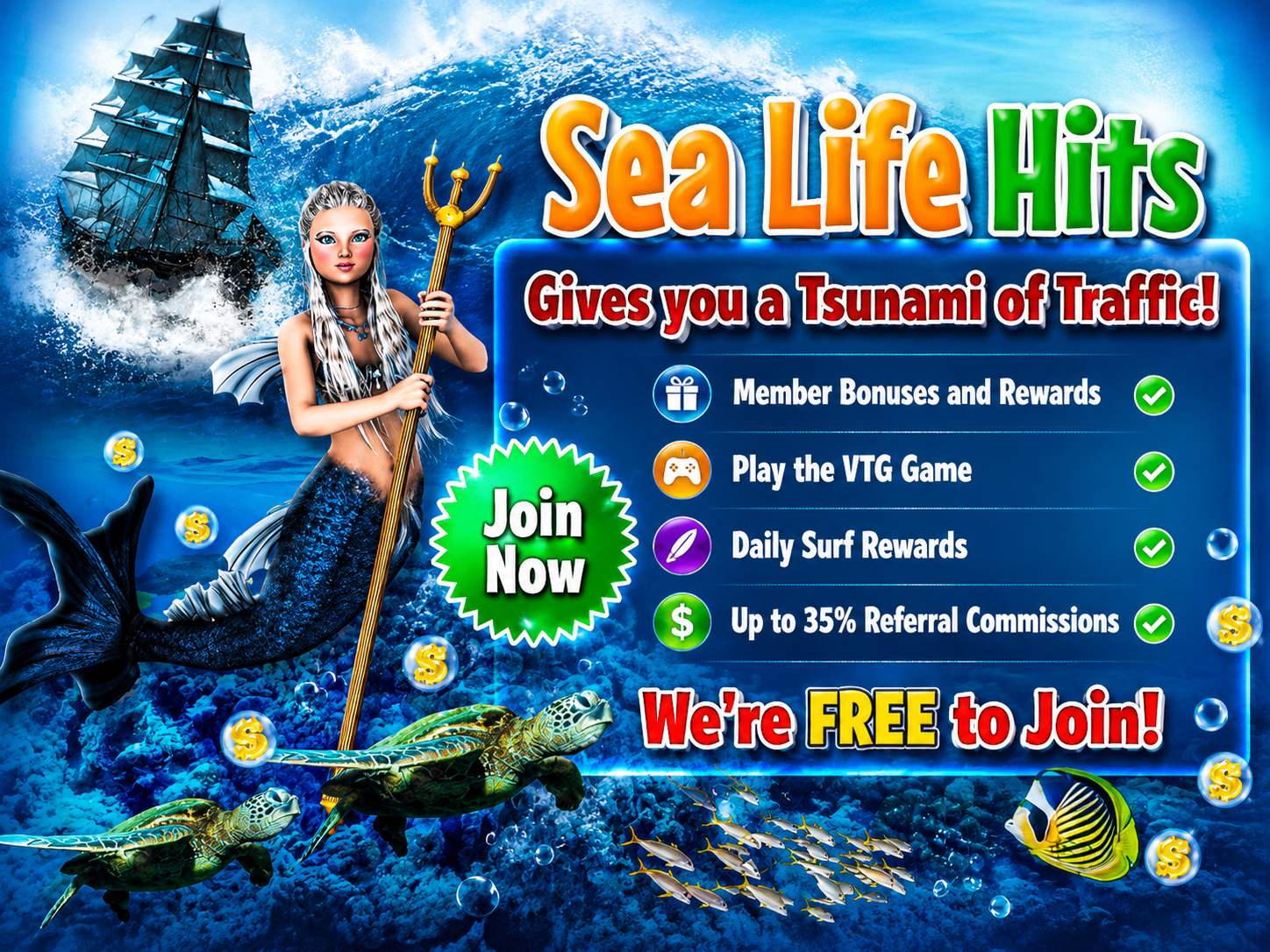 Sea Life Hits - Join Free